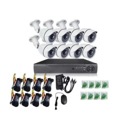 Système De Vidéosurveillance Avec Caméra Haute Résolution Hd , 8 Canaux AHD DVR, Pour L'intérieur Et L'extérieurur
